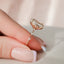 5.0 CT Oval Dainty Style Pave Moissanite Engagement Ring - crownmoissanite