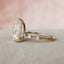 3.5 CT Pear Cut Dainty Pave Moissanite Engagement Ring - crownmoissanite