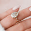 3.5 CT Pear Cut Dainty Pave Moissanite Engagement Ring - crownmoissanite