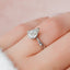 1.0 CT Pear Shaped Moissanite Twig Style Engagement Ring - crownmoissanite
