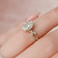 2.0 CT Oval Cut Twig Style Moissanite Engagement Ring - crownmoissanite