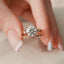 2.0 CT Round Cut Twig Pave Setting Moissanite Engagement Ring - crownmoissanite