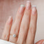 1.0 CT Round Shaped Moissanite Twig Style Engagement Ring - crownmoissanite