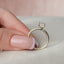1.5 CT Radiant Hidden Halo Moissanite Engagement Ring - crownmoissanite