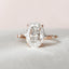 4.5 CT Oval Dainty Pave Style Moissanite Engagement Ring - crownmoissanite