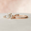 1.0 - 2.50 CT Oval Cut Solitaire Moissanite Bridal Ring Set - crownmoissanite
