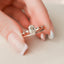 1.0 - 2.50 CT Oval Cut Solitaire Moissanite Bridal Ring Set - crownmoissanite