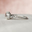 1.5 CT Oval Pave Moissanite Engagement Ring With Hidden Halo Setting - crownmoissanite