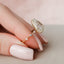 3.5 CT Pear Cut Dainty Pave Moissanite Engagement Ring - crownmoissanite