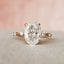 3.0 CT Oval Cut Dainty Pave Setting Moissanite Engagement Ring - crownmoissanite