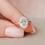 3.0 CT Oval Hidden Halo & Solitaire Style Moissanite Engagement Ring - crownmoissanite