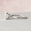 3.0 CT Oval Hidden Halo & Solitaire Style Moissanite Engagement Ring - crownmoissanite