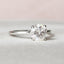 1.5 CT Round Shaped Moissanite Hidden Halo Engagement Ring - crownmoissanite