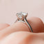 1.5 CT Round Shaped Moissanite Hidden Halo Engagement Ring - crownmoissanite