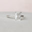 2.0 CT Radiant Hidden Halo & Solitaire Moissanite Engagement Ring - crownmoissanite