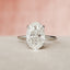 3.5 CT Oval Cut Solitaire Hidden Halo Moissanite Engagement Ring - crownmoissanite