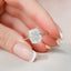 6.0 CT Cushion Cut Solitaire Solitaire Moissanite Engagement Ring - crownmoissanite
