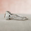 1.0 CT Pear Shaped Moissanite Twisted Pave Engagement Ring - crownmoissanite