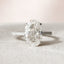 3.5 CT Oval Hidden Halo & Pave Moissanite Engagement Ring - crownmoissanite
