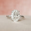 3.0 CT Oval Hidden Halo & Solitaire Style Moissanite Engagement Ring - crownmoissanite