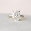 3.0 CT Oval Hidden Halo & Solitaire Style Moissanite Engagement Ring - crownmoissanite