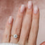 1.5 CT Round Shaped Moissanite Hidden Halo Engagement Ring - crownmoissanite