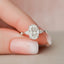 2.0 CT Oval Hidden Halo Moissanite Engagement Ring - crownmoissanite
