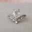 1.5 CT Pear Shaped Moissanite Chevron Engagement Ring - crownmoissanite