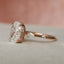 2.0 CT Oval Hidden Halo Moissanite Engagement Ring - crownmoissanite