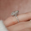 2.0 CT Pear Cut Halo & Pave Setting Moissanite Engagement Ring - crownmoissanite