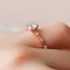 1.0 CT Round Shaped Moissanite Solitaire Engagement Ring - crownmoissanite
