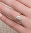 2.0 CT Oval Twisted Band & Hidden Halo Moissanite Engagement Ring - crownmoissanite