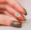 1.5 CT Emerald Solitaire & Hidden Halo Moissanite Engagement Ring - crownmoissanite