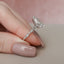 3.0 CT Pear Solitaire Milgrain Pave Moissanite Engagement Ring - crownmoissanite