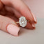 3.0 CT Oval Cut Solitaire Style Moissanite Engagement Ring - crownmoissanite