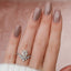 1.5 CT Pear Shaped Moissanite Chevron Engagement Ring - crownmoissanite
