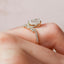 1.5 CT Pear Shaped Moissanite Chevron Engagement Ring - crownmoissanite