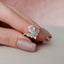 1.5 CT Pear Shaped Moissanite Chevron Engagement Ring - crownmoissanite
