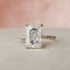 5.0 CT Radiant Hidden Halo & Pave Moissanite Engagement Ring - crownmoissanite