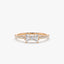 0.25 TCW Baguette and Round Cut Bow Moissanite Wedding Band