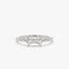 0.25 TCW Baguette and Round Cut Bow Moissanite Wedding Band