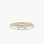 0.25 TCW Baguette and Round Cut Bow Moissanite Wedding Band