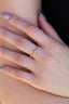Solid Plain Gold Starburst Wedding Band