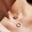 0.44 TCW Round & Baguette Cut Circle Diamond Moissanite Necklace