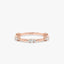 0.25 TCW Round Cut Dainty Moissanite Wedding Band
