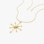 0.11 TCW Round Cut Compass Charm Moissanite Diamond Necklace