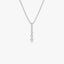 0.22 TCW Round Cut Layered Five Stone Moissanite Diamond Necklace