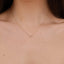 0.07 TCW Round Cut Butterfly Moissanite Diamond Necklace