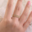 0.35 TCW Round Cut Crown Unique Queen Moissanite Wedding Band