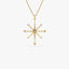 0.11 TCW Round Cut Compass Charm Moissanite Diamond Necklace